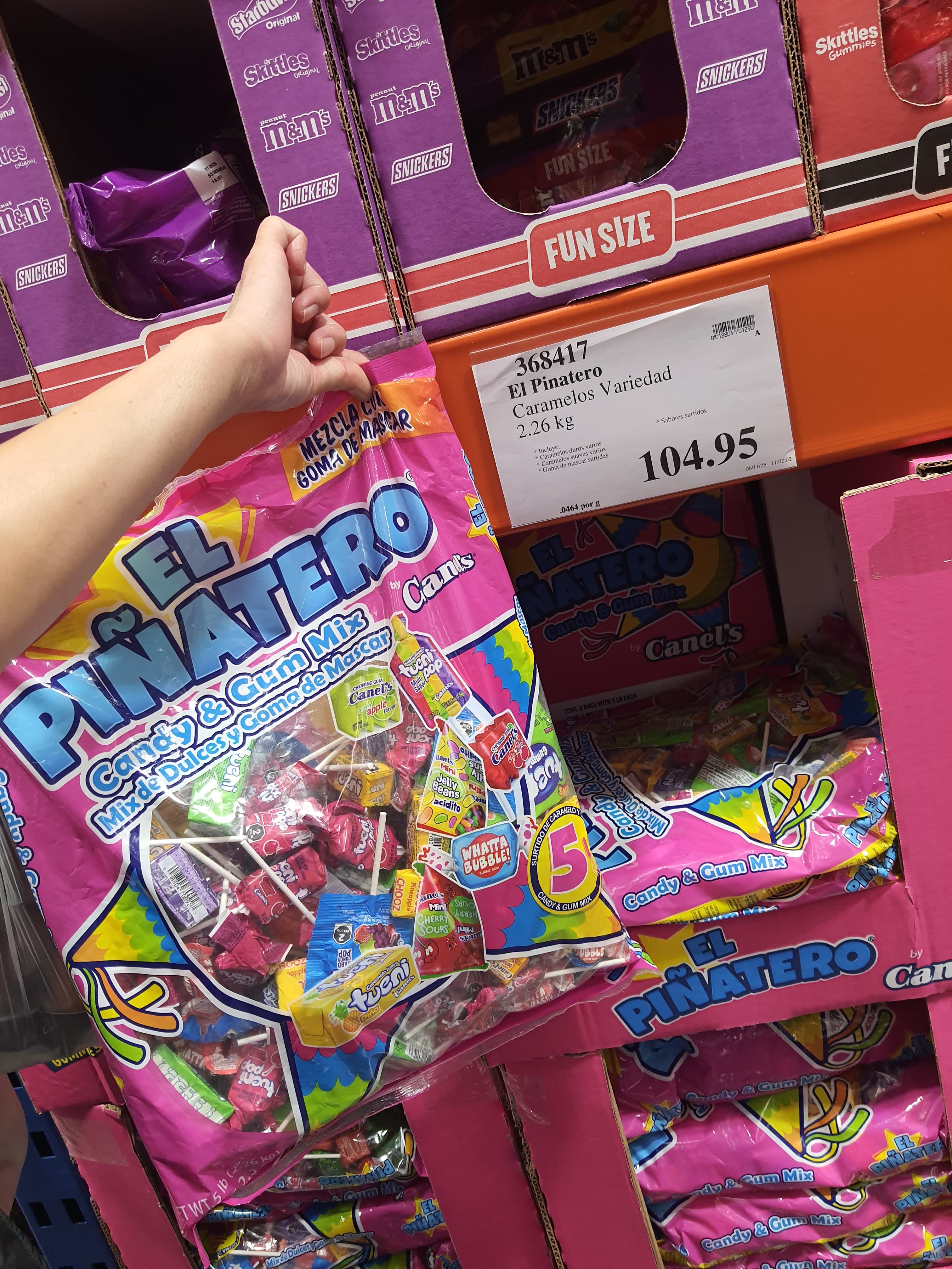 Dulces surtidos El Piñatero Candy & Gum Mix Canel's, 2.26 kg
